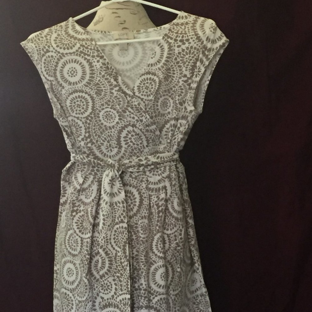 #138 LOFT print dress